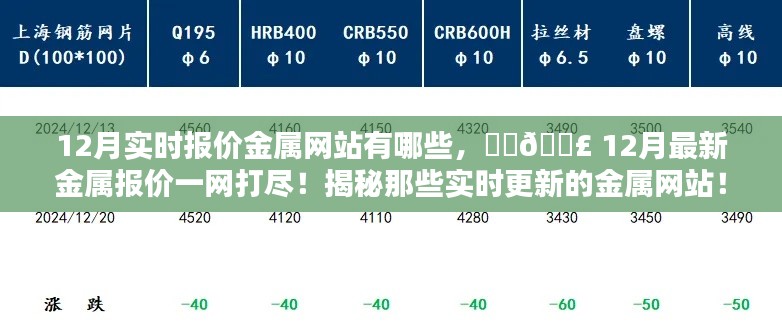 揭秘12月實時金屬報價網(wǎng)站，最新金屬價格一網(wǎng)打盡！