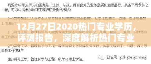 熱門專業(yè)學歷深度解析，2020年12月新趨勢與影響評測報告