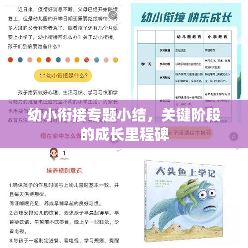 幼小銜接專題小結(jié)，關(guān)鍵階段的成長里程碑