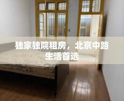 獨家獨院租房，北京中路生活首選
