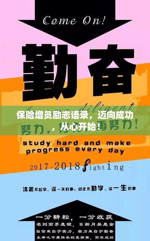 保險(xiǎn)增員勵(lì)志語錄，邁向成功，從心開始！