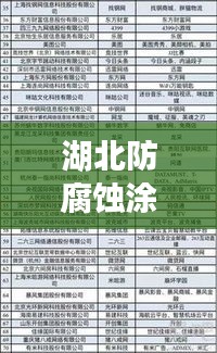 湖北防腐蝕涂層公司權(quán)威排名榜單揭曉！