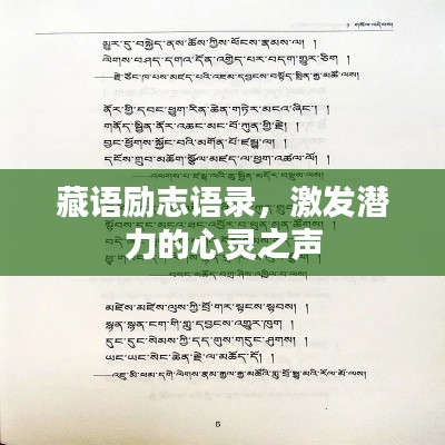 藏語勵志語錄，激發(fā)潛力的心靈之聲
