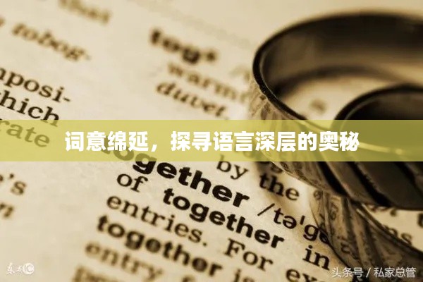 詞意綿延，探尋語言深層的奧秘