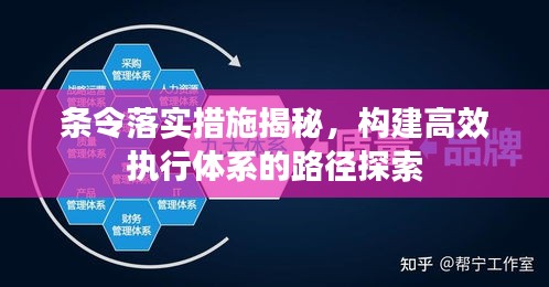 條令落實措施揭秘，構(gòu)建高效執(zhí)行體系的路徑探索
